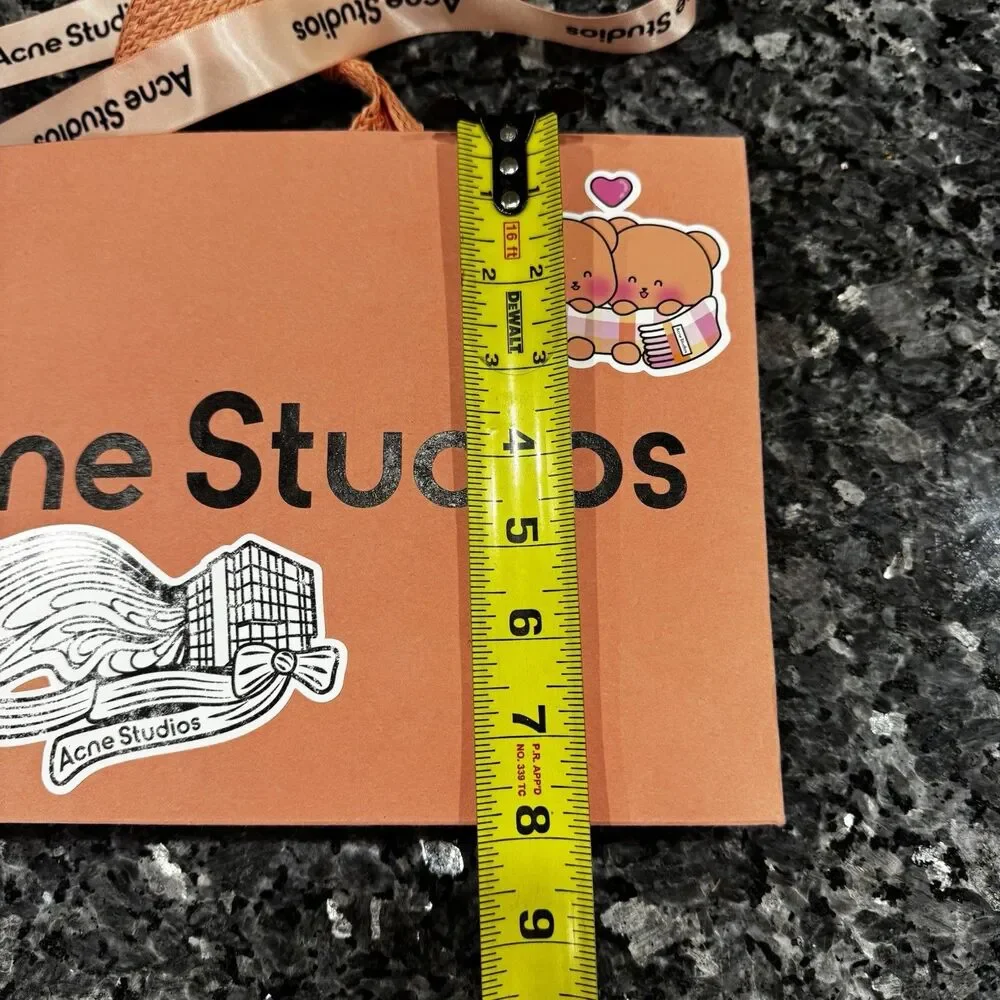 Acne Studios Pink Shopping Empty Gift Bag